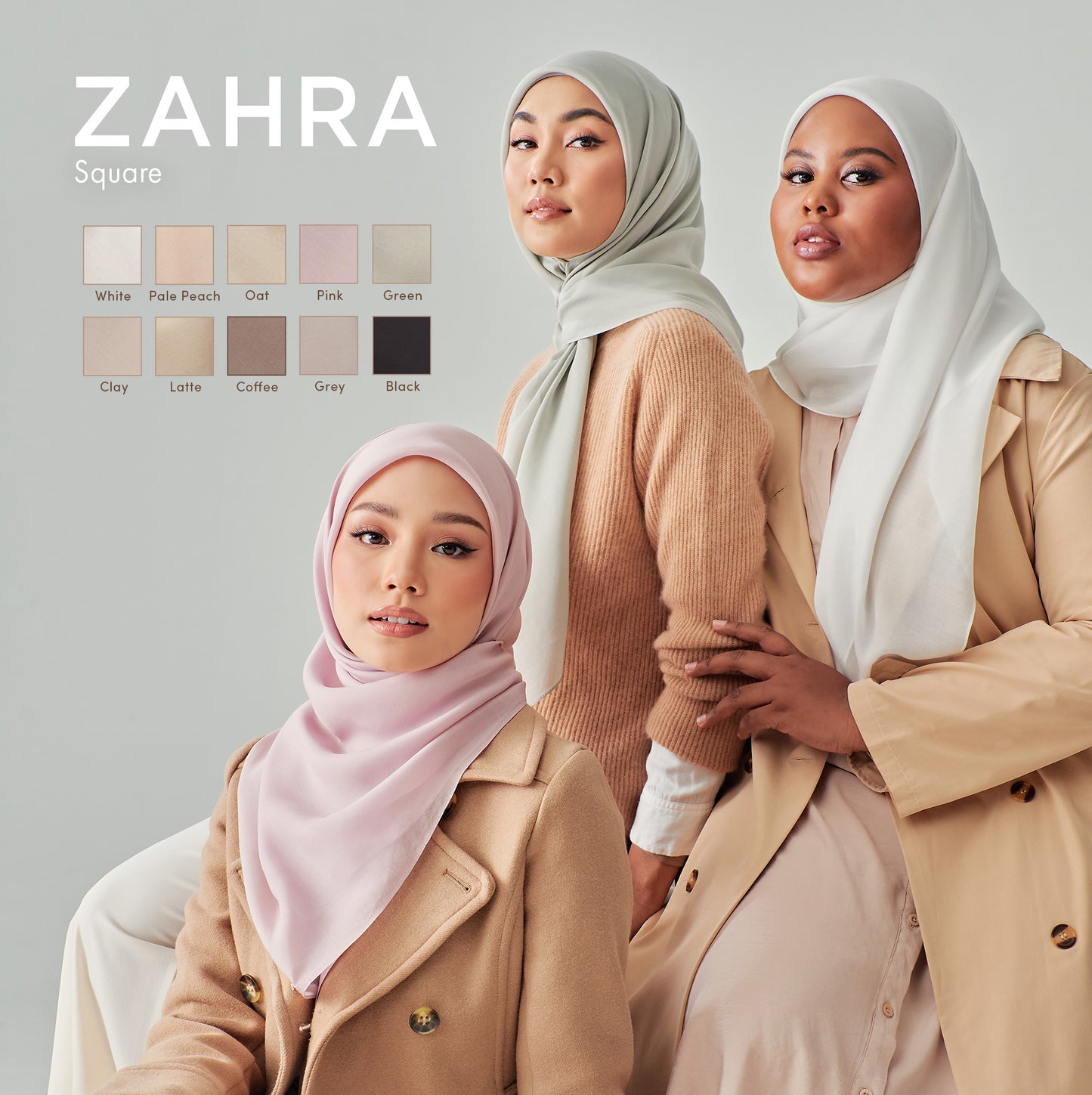 Zahra Square Collection - Oat