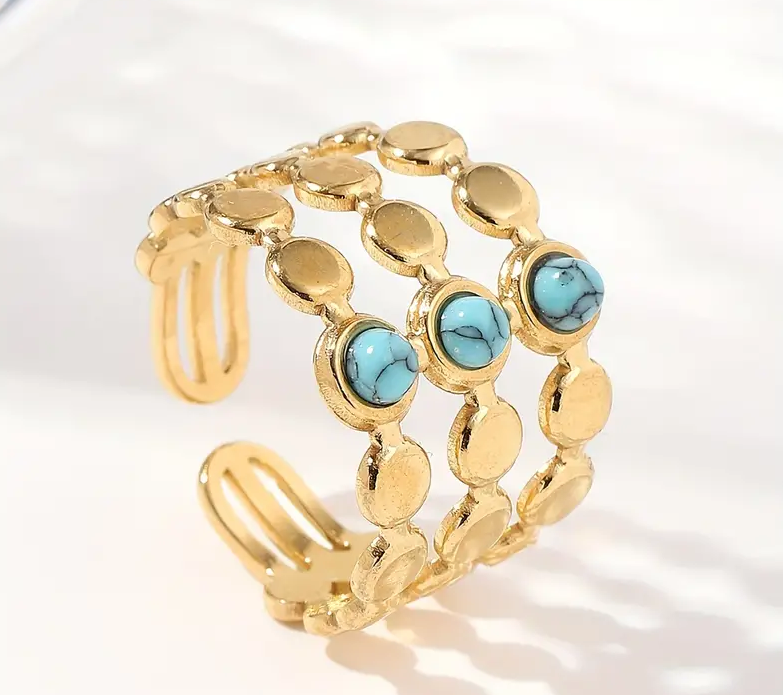 Turquoise Gold Ring