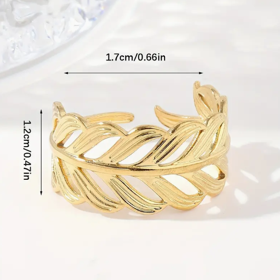 Gold Leaf Ring