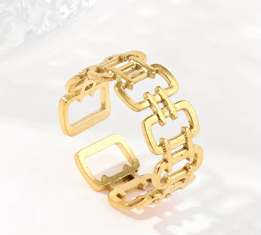 Lock Vintage Gold Ring