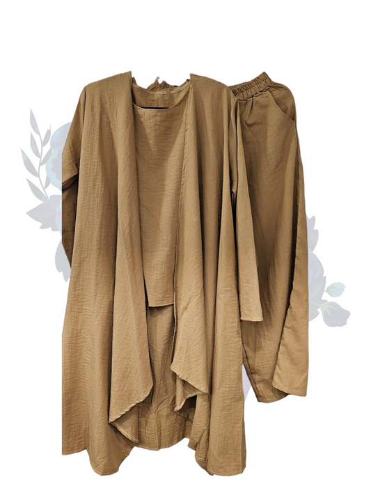 Zahra Modest Suits - Dark Beige