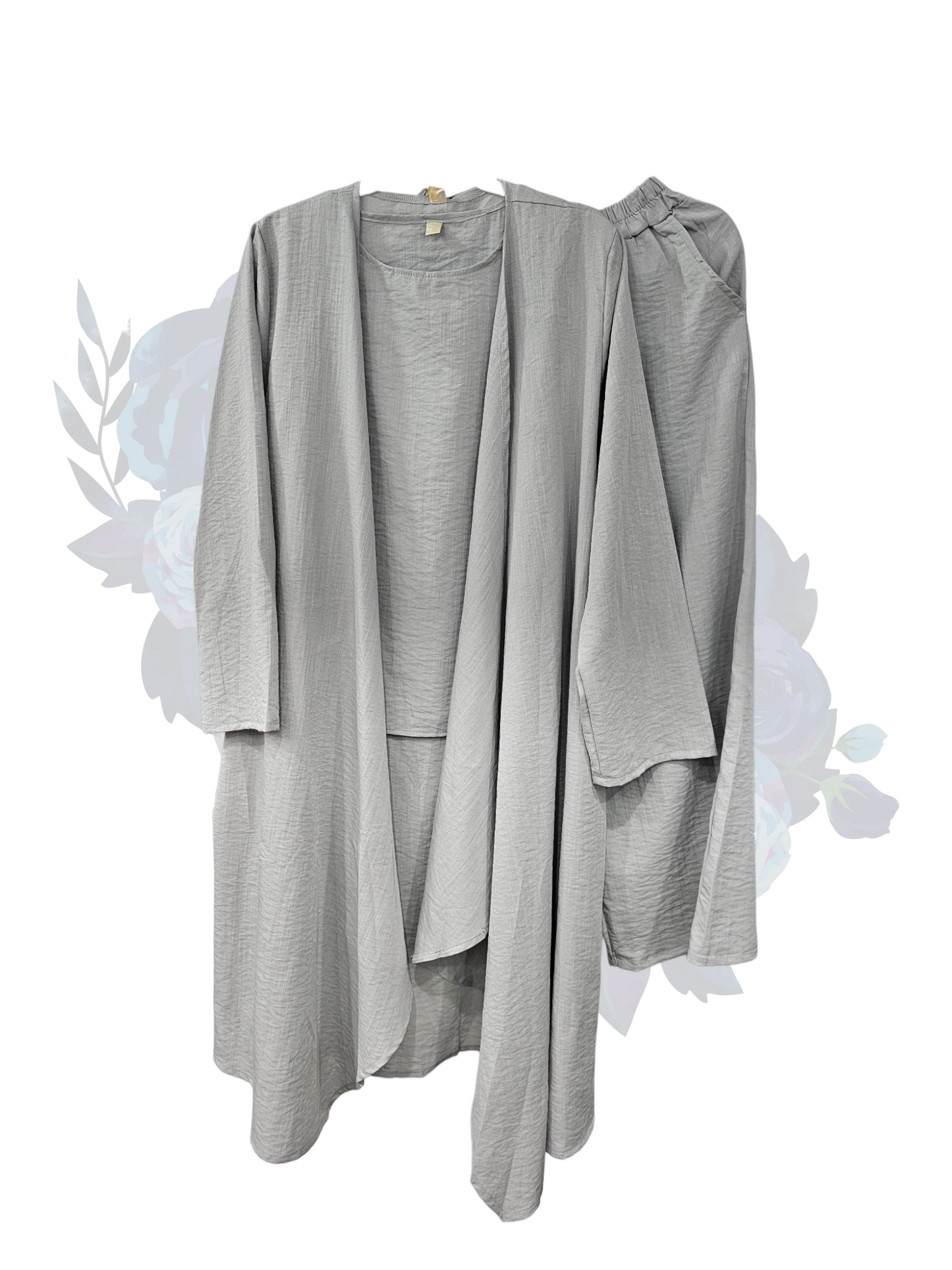 Zahra Modest Suits - Light Grey