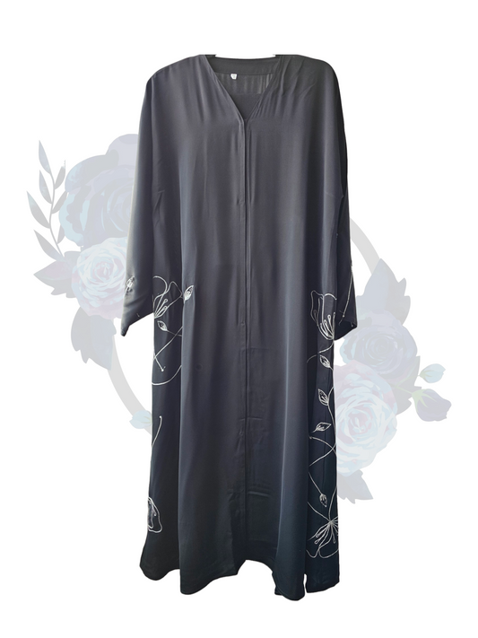 Shiekha Abaya - Black & White