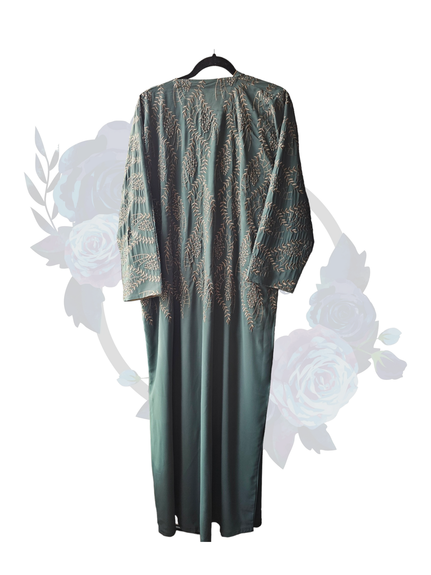 Raha Abaya - Teal Green