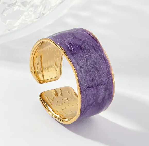 Purple Gold Ring